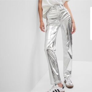 Silver straight leg pant